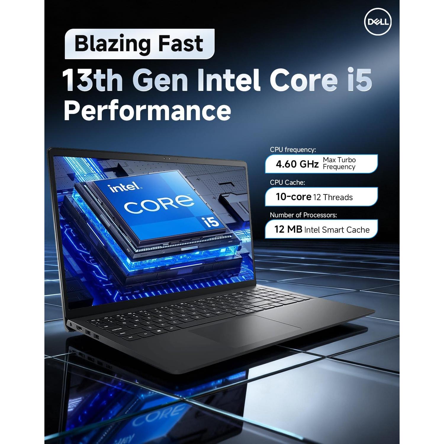 Dell Inspiron 15 3530 Laptop Táctil 15.6" FHD, Intel i5-1334U, 32GB RAM, 1TB SSD, Windows 11 Pro