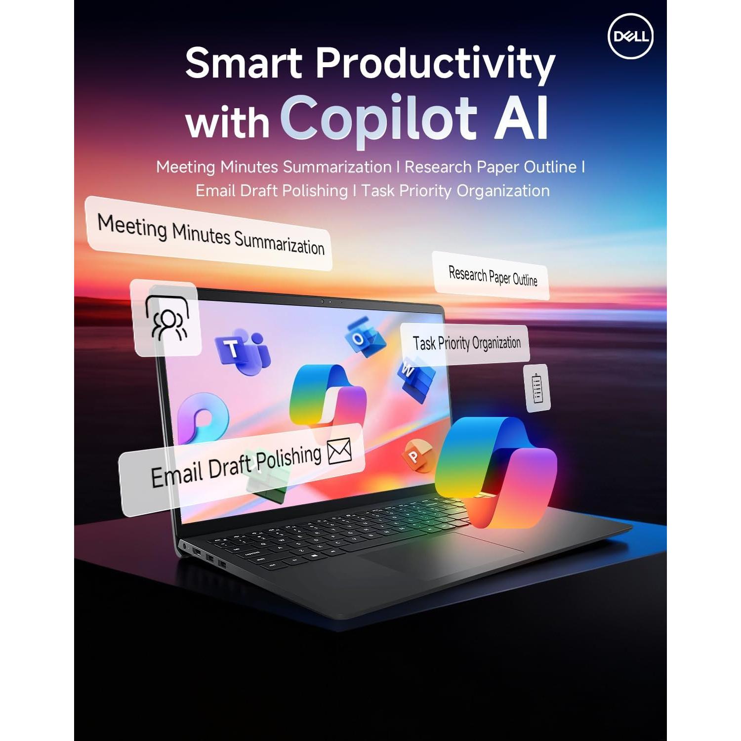 Dell Inspiron 15 3530 Laptop Táctil 15.6" FHD, Intel i5-1334U, 32GB RAM, 1TB SSD, Windows 11 Pro