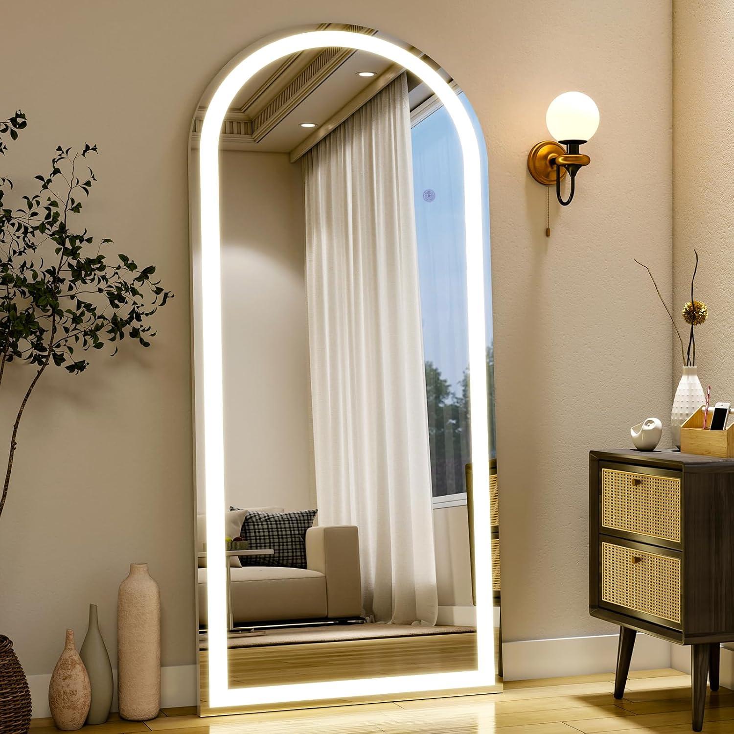 Espejo de Cuerpo Completo Easly 172.72x66.04 cm LED 3 Colores