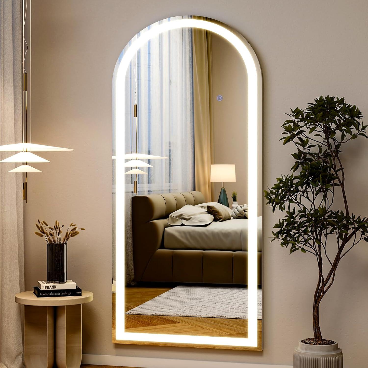 Espejo de Cuerpo Completo Easly 172.72x66.04 cm LED 3 Colores