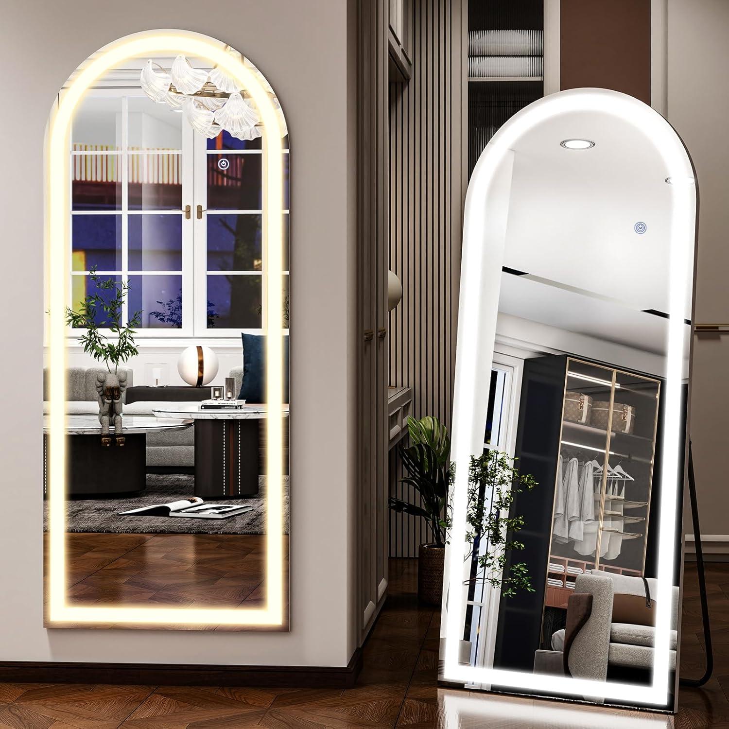 Espejo de Cuerpo Completo Easly 172.72x66.04 cm LED 3 Colores