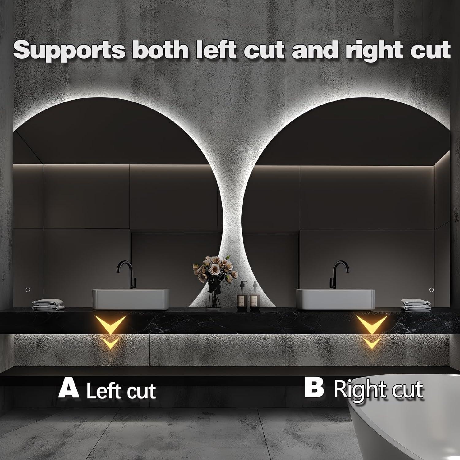 Espejo de Baño LED Niccy 112 cm Anti-vaho y Regulable