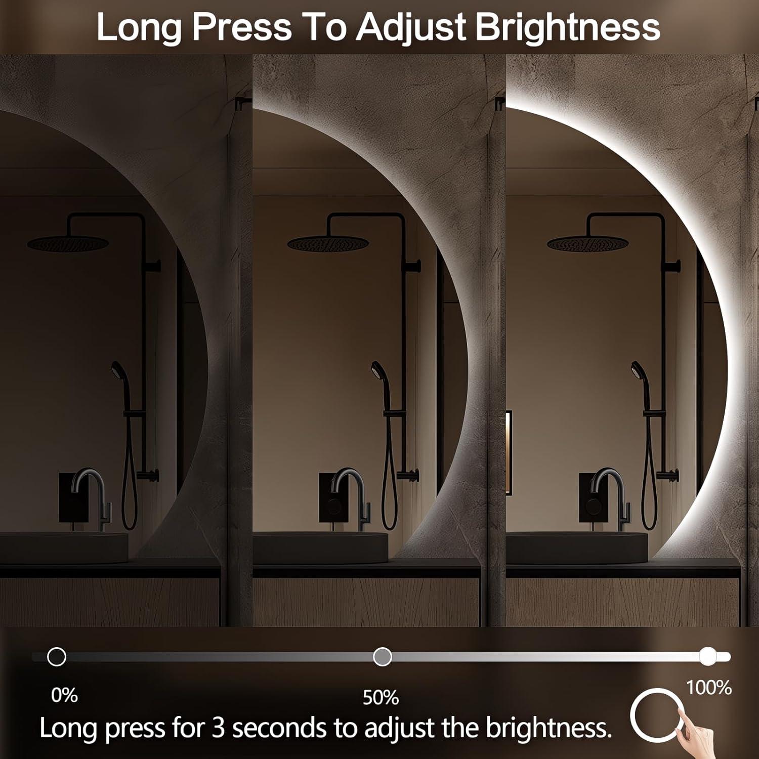 Espejo de Baño LED Niccy 112 cm Anti-vaho y Regulable