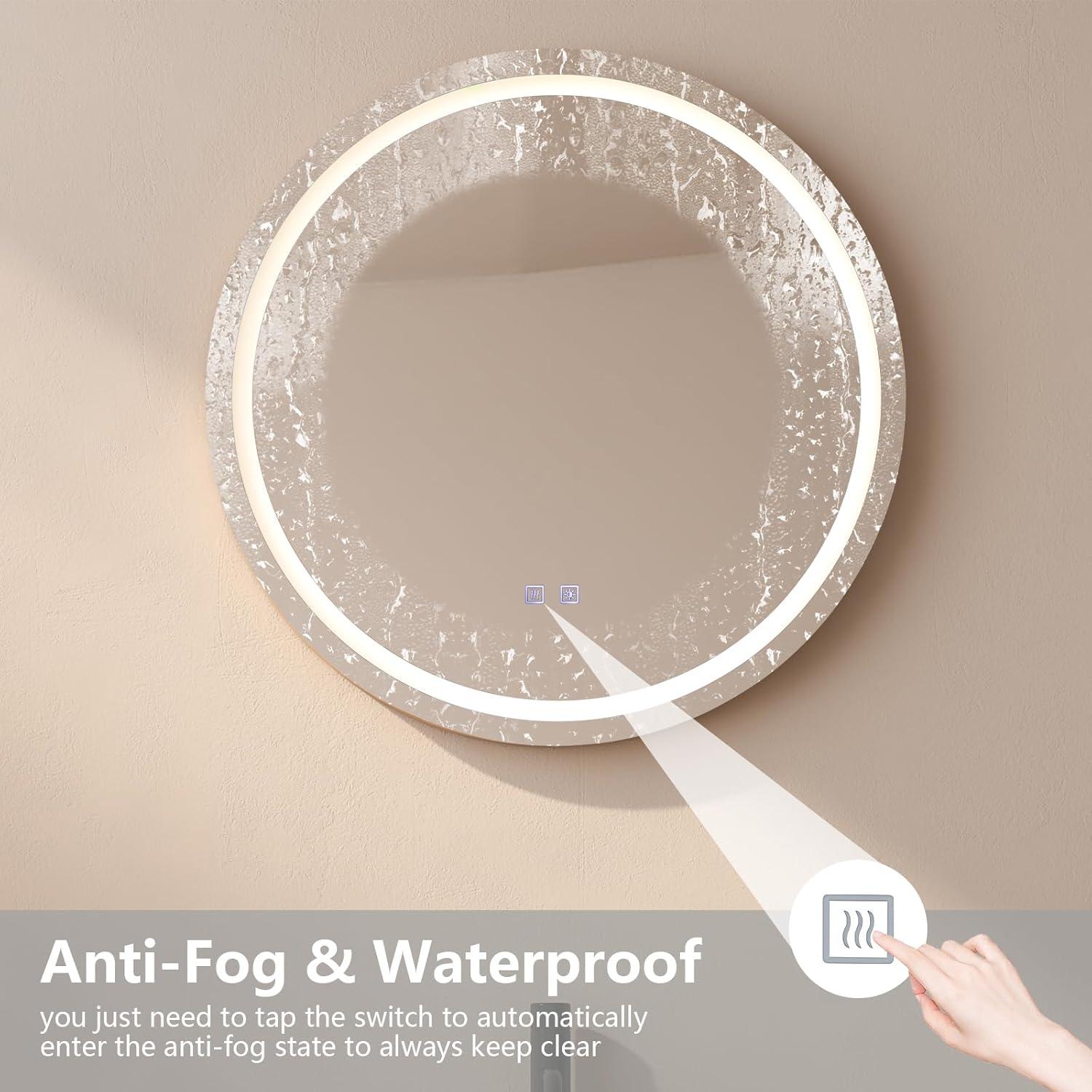 Espejo de Baño Redondo Vipush 71 cm con LED Regulable