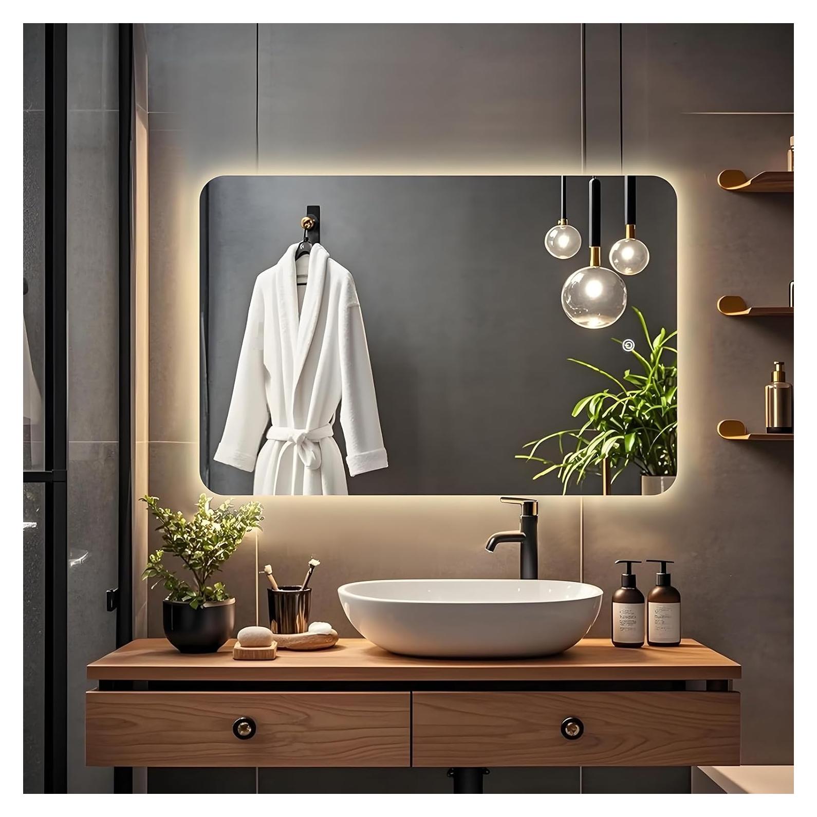 Espejo LED Retroiluminado Inbenioso 101x76 cm para Baño