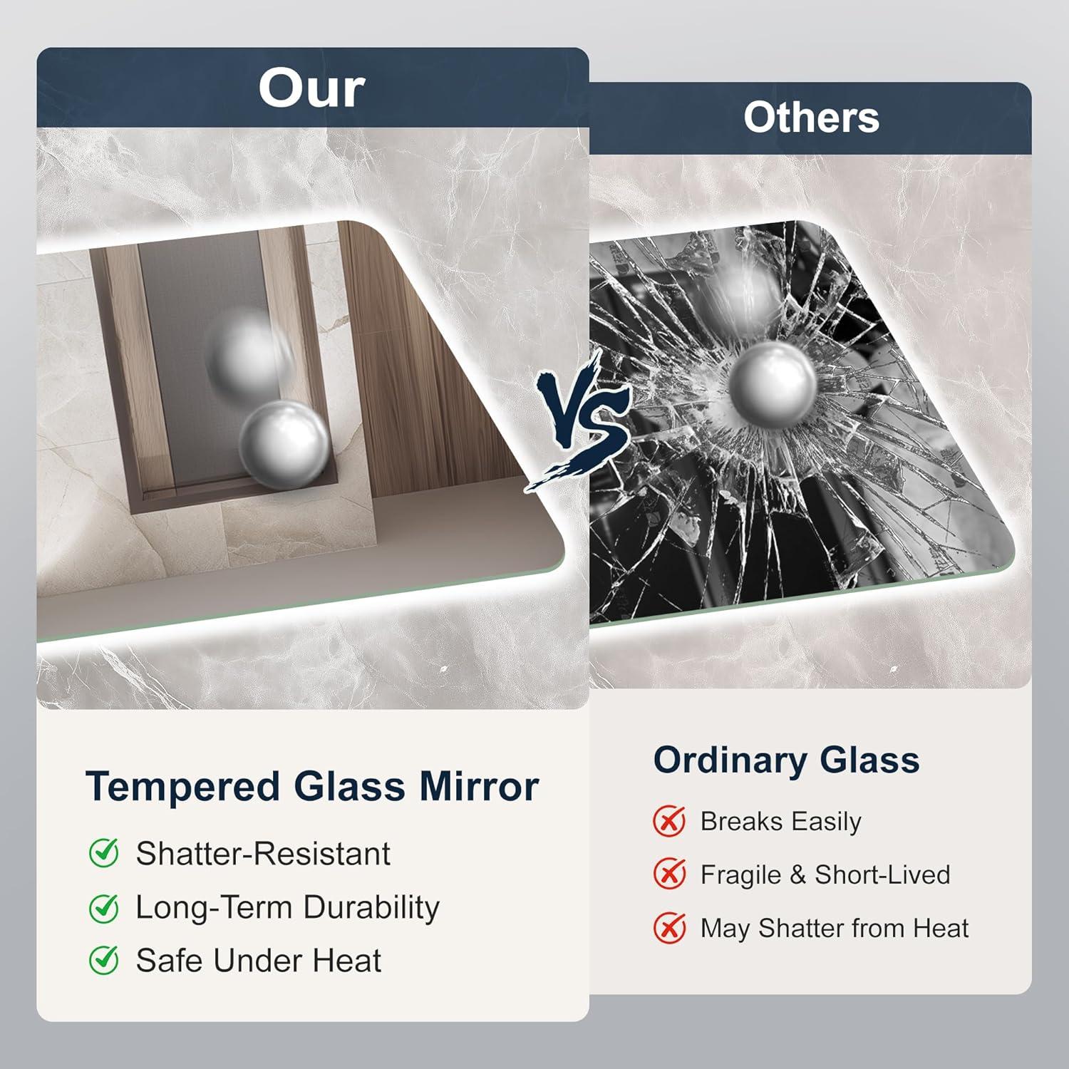 Espejo LED Retroiluminado Inbenioso 101x76 cm para Baño