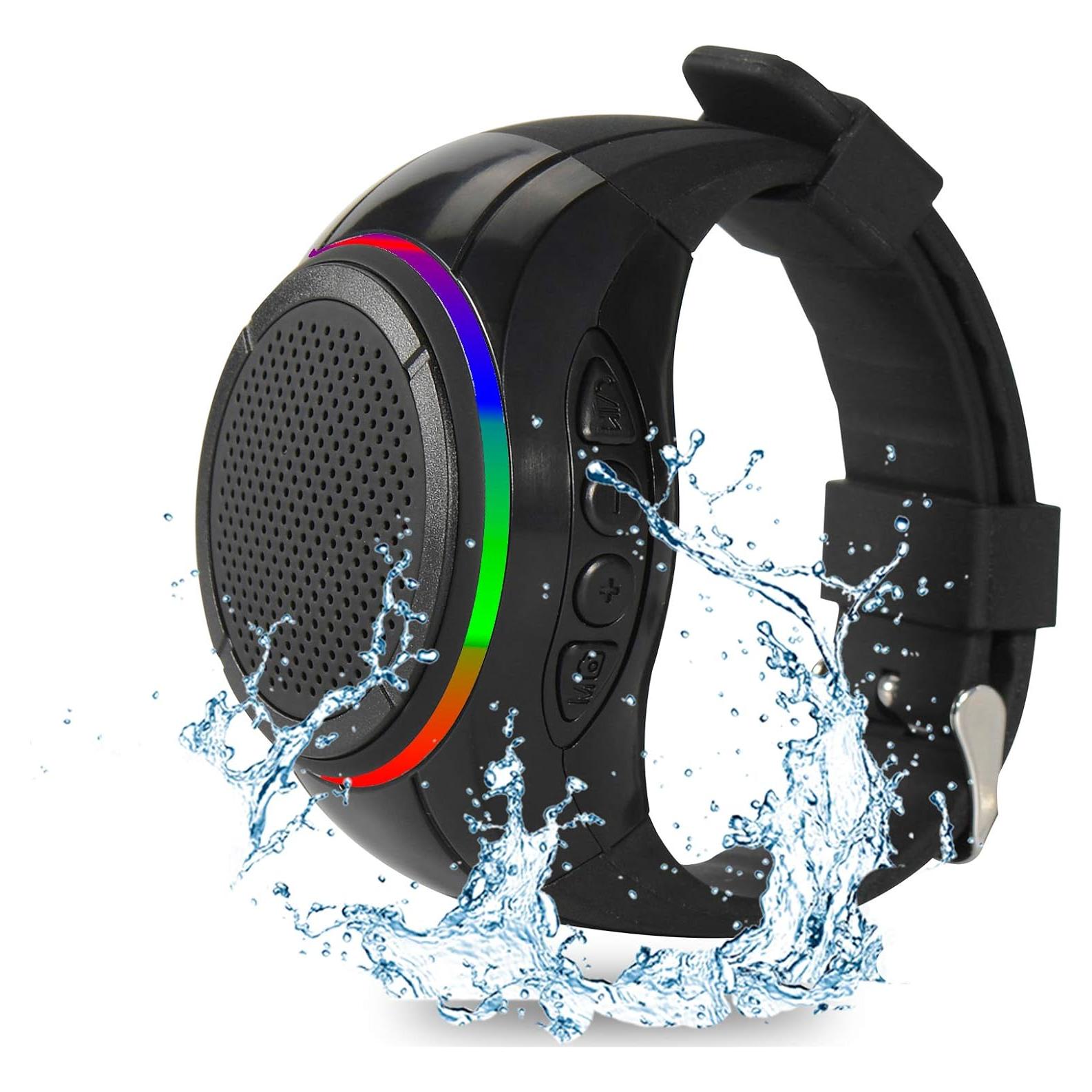 Reloj Altavoz Bluetooth Frewico X10 Impermeable IP45 Negro