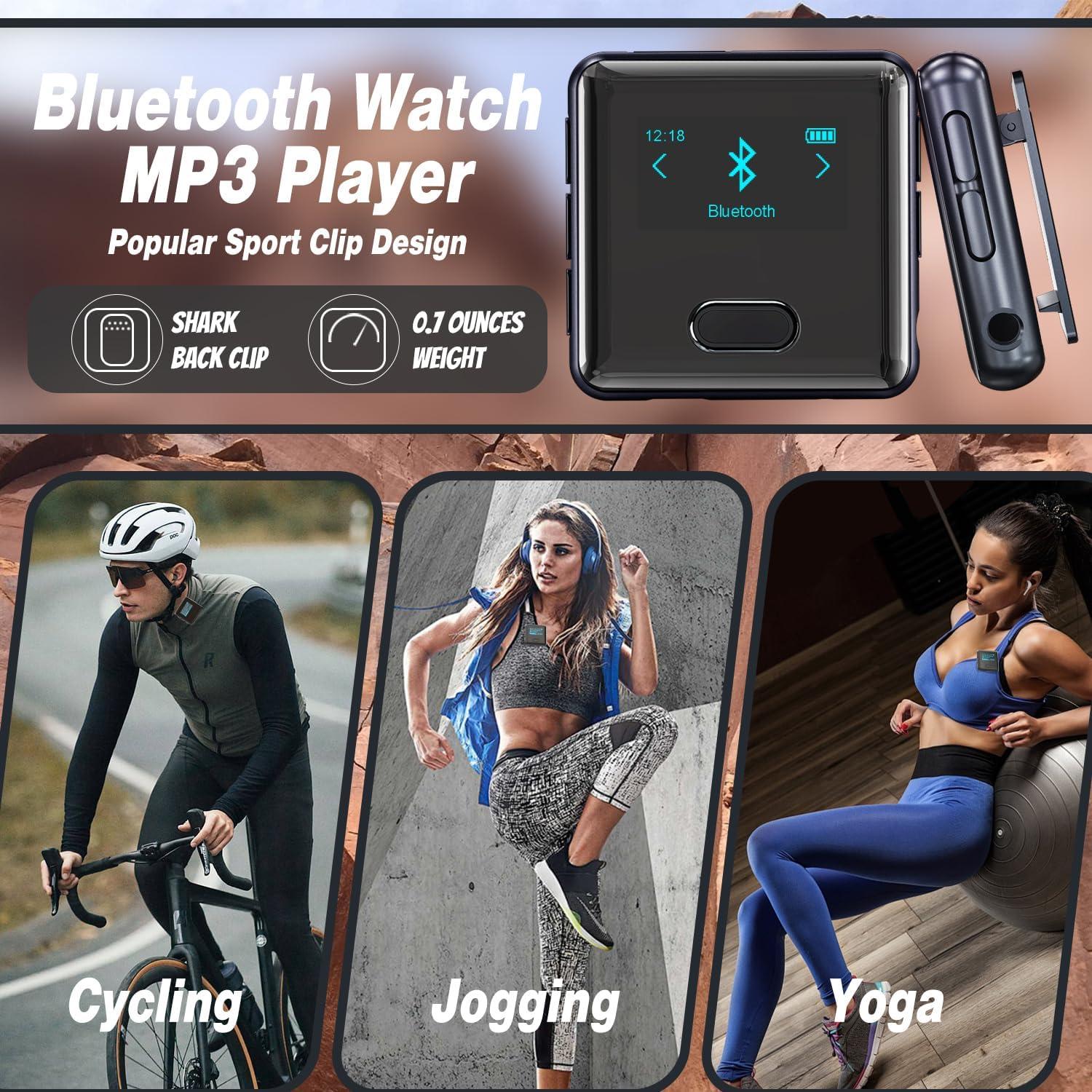 Reproductor MP3 Bluetooth WiWOO U3 Deportivo con Clip y Correa