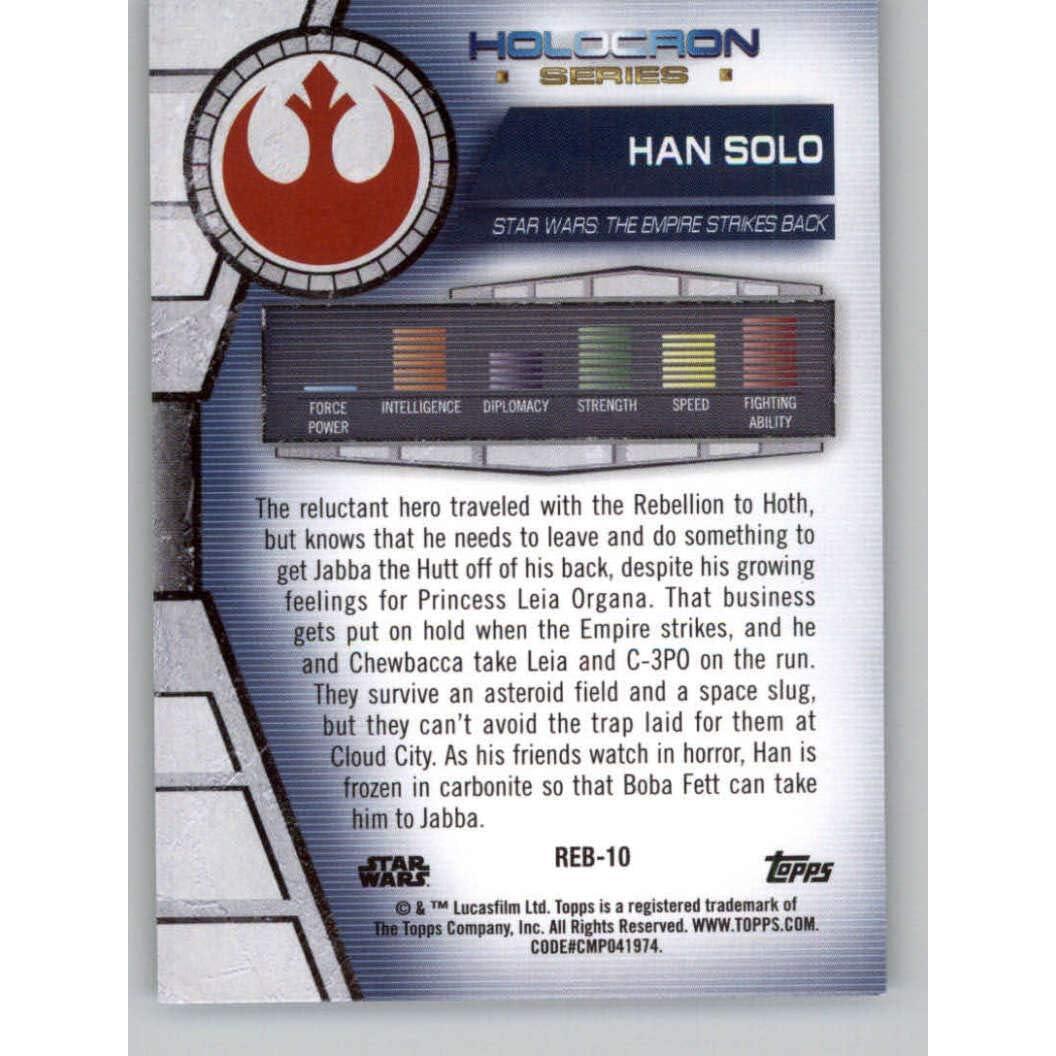 Tarjeta de Colección Han Solo #REB-10 Topps 2020