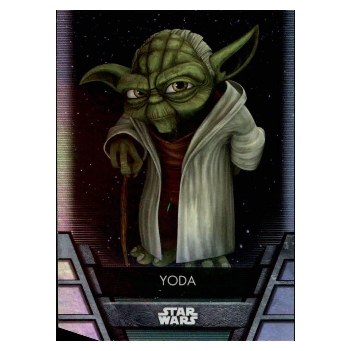 Tarjeta Coleccionable Yoda 2020 Topps Star Wars Holocron