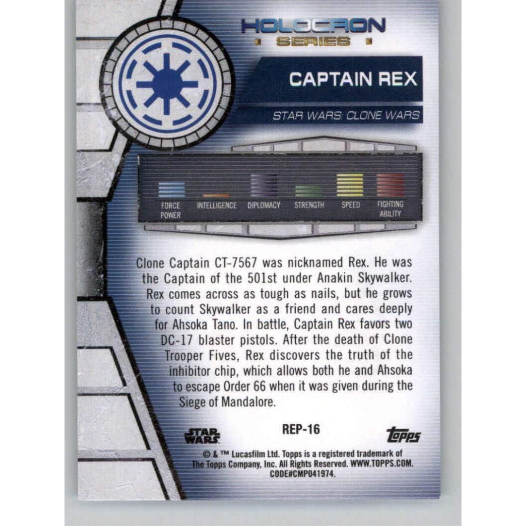 Tarjeta de Comercio Star Wars Topps 2020 Capitán Rex