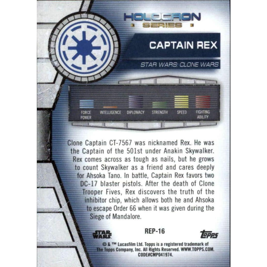 Tarjeta de Colección Star Wars Topps 2020 Capitán Rex