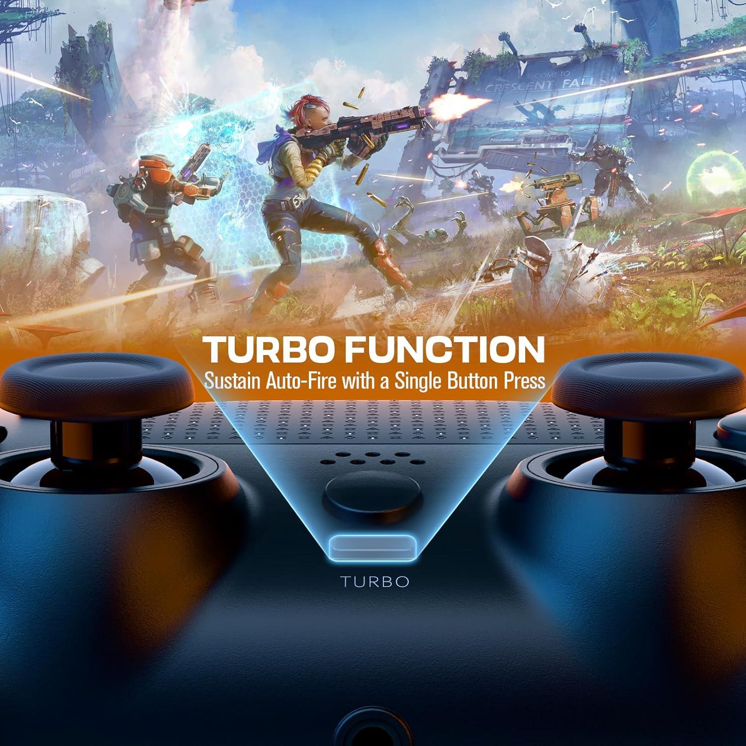 Controlador Inalámbrico CHEREEKI para PS4 Negro con Joystick Hall