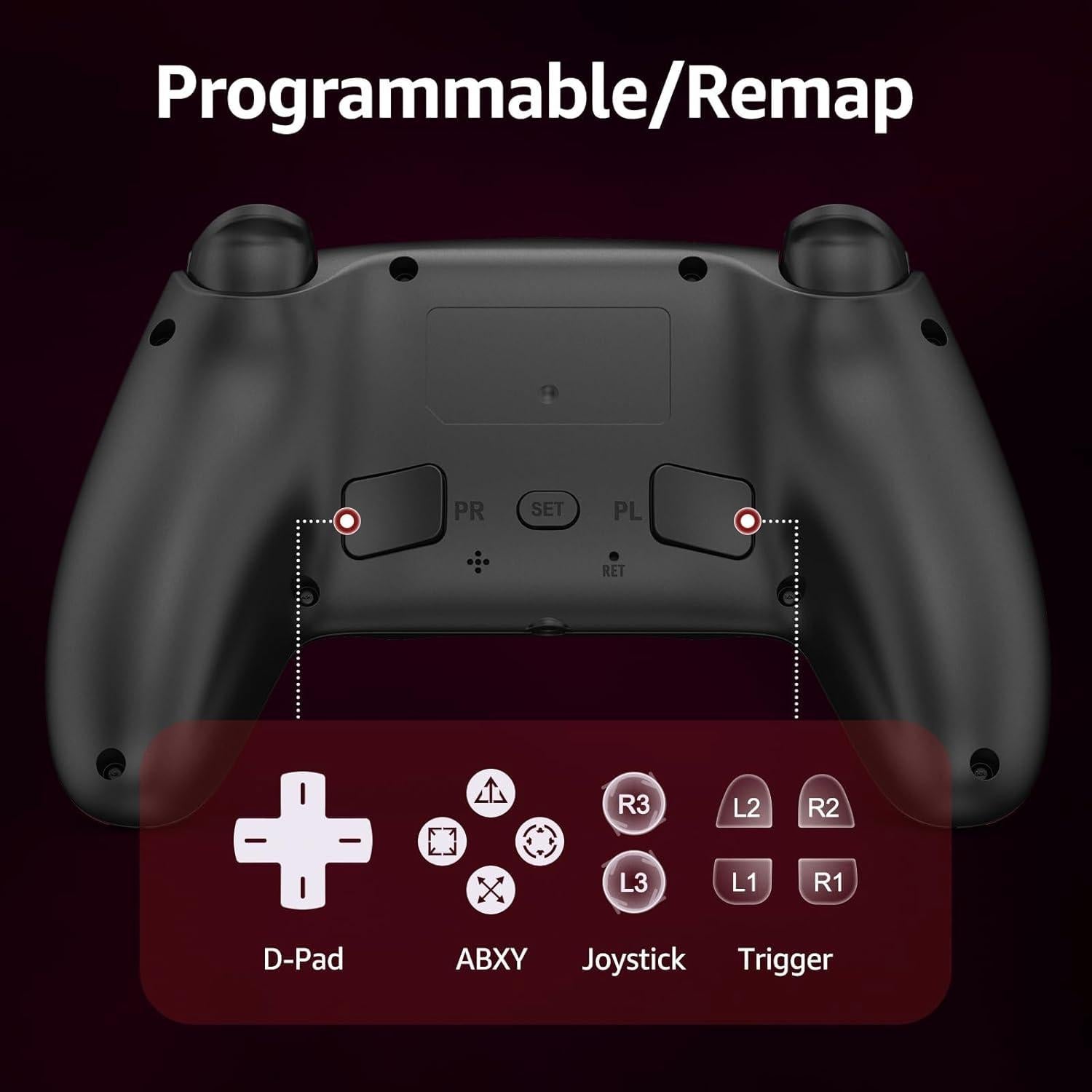 Controlador Inalámbrico Kamylorus P5 para PS5 y PC, Efecto Hall