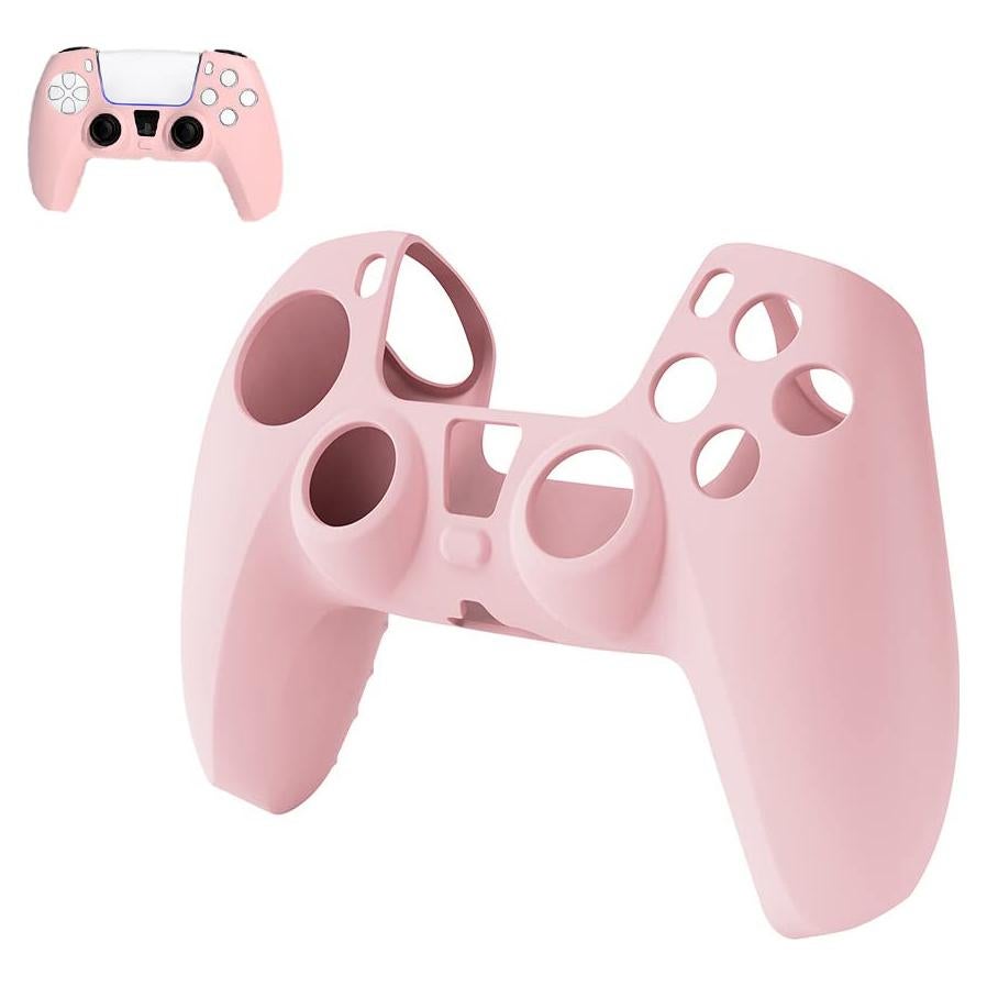 Funda de Controlador PS5 Rosa Peziang Silicona Antideslizante