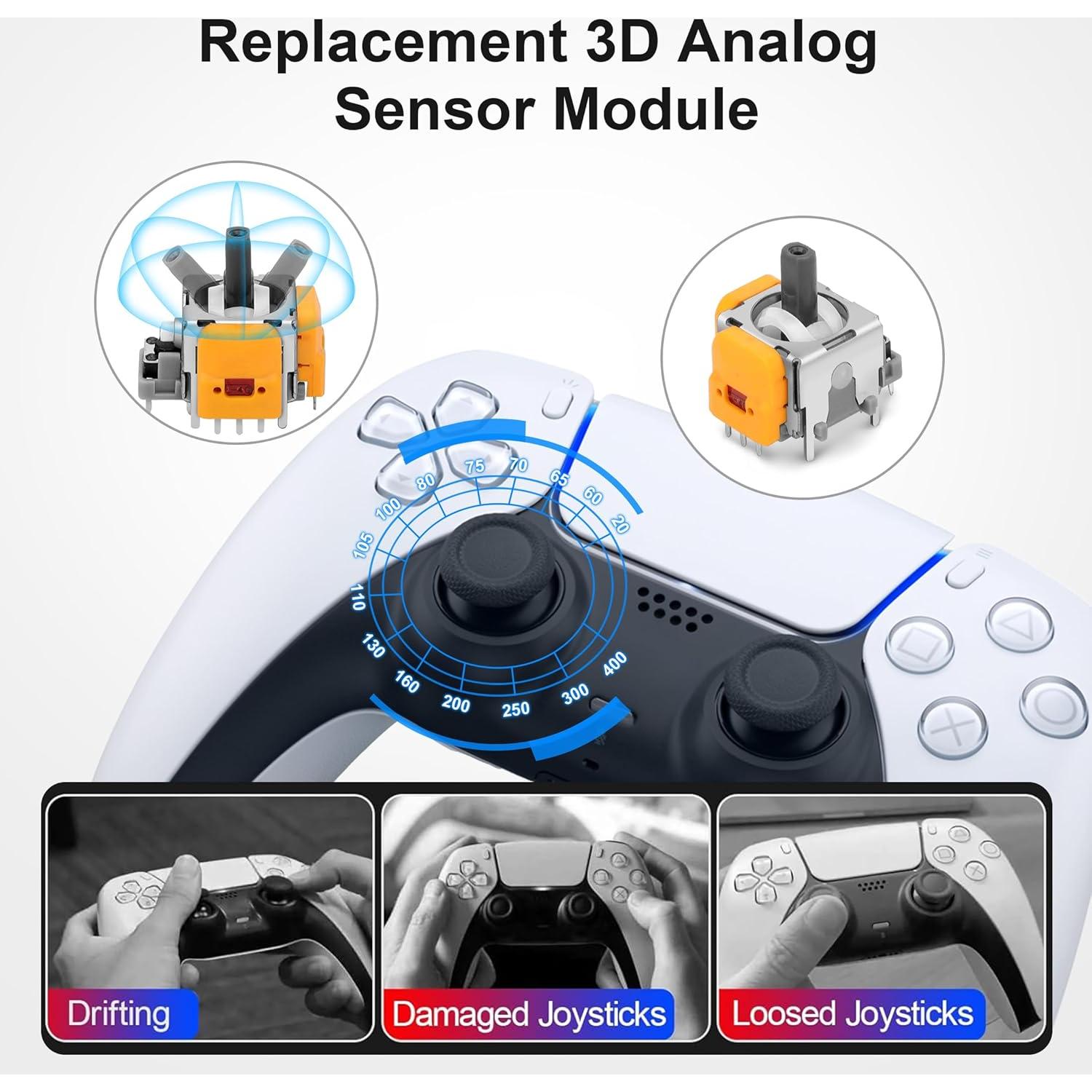 6 Joysticks de Efecto Hall OCTODER para Controlador PS5
