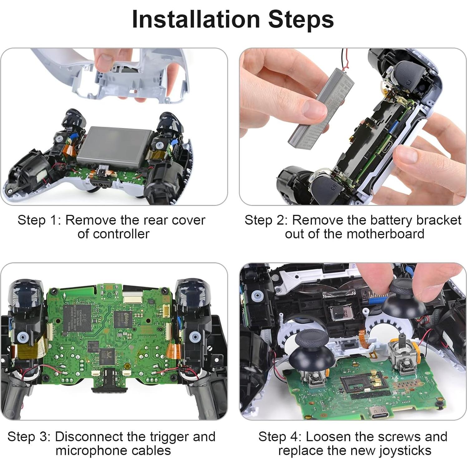 6 Joysticks de Efecto Hall OCTODER para Controlador PS5