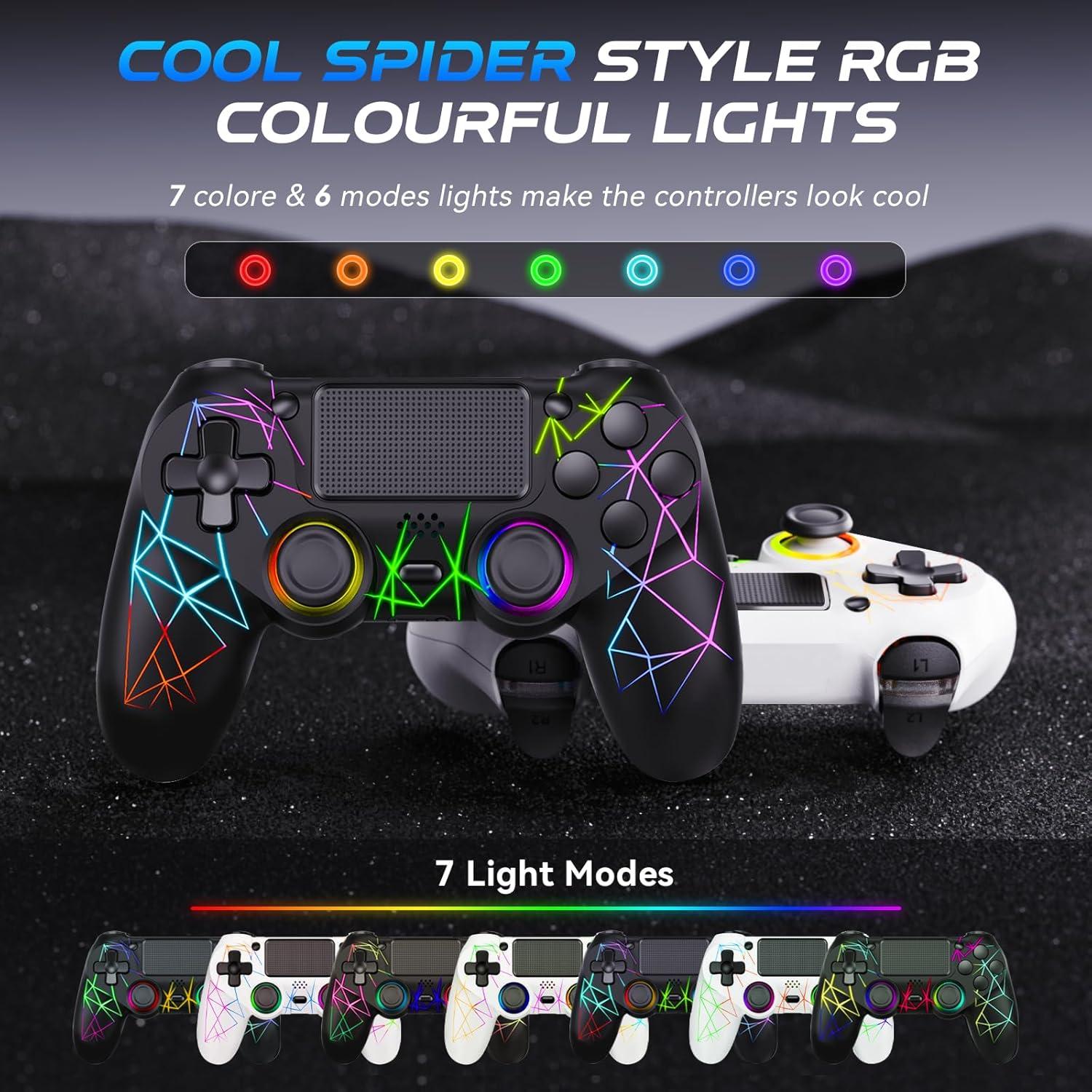 Controlador Inalámbrico GamingBoy PS4/PC RGB Doble Vibración