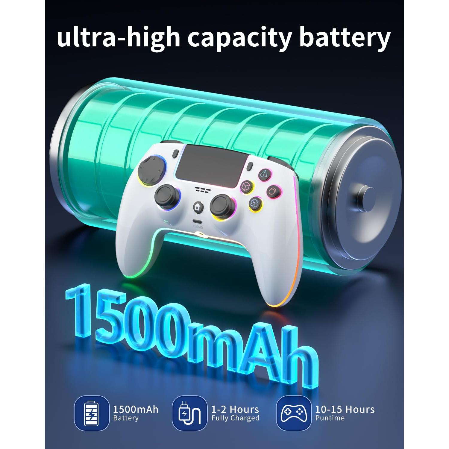 Controlador Inalámbrico ThinTree para PS5/Pro/Slim/PC, RGB