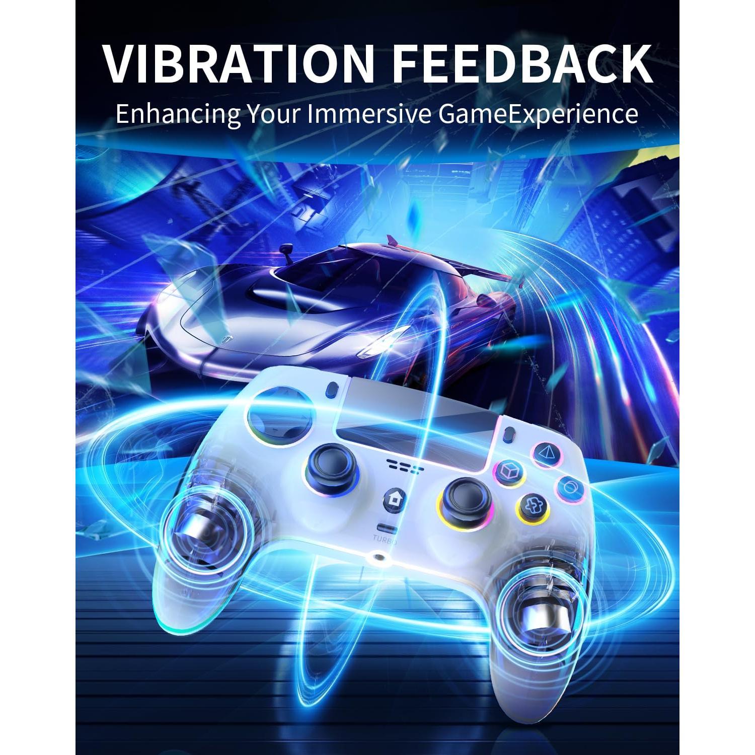 Controlador Inalámbrico ThinTree para PS5/Pro/Slim/PC, RGB