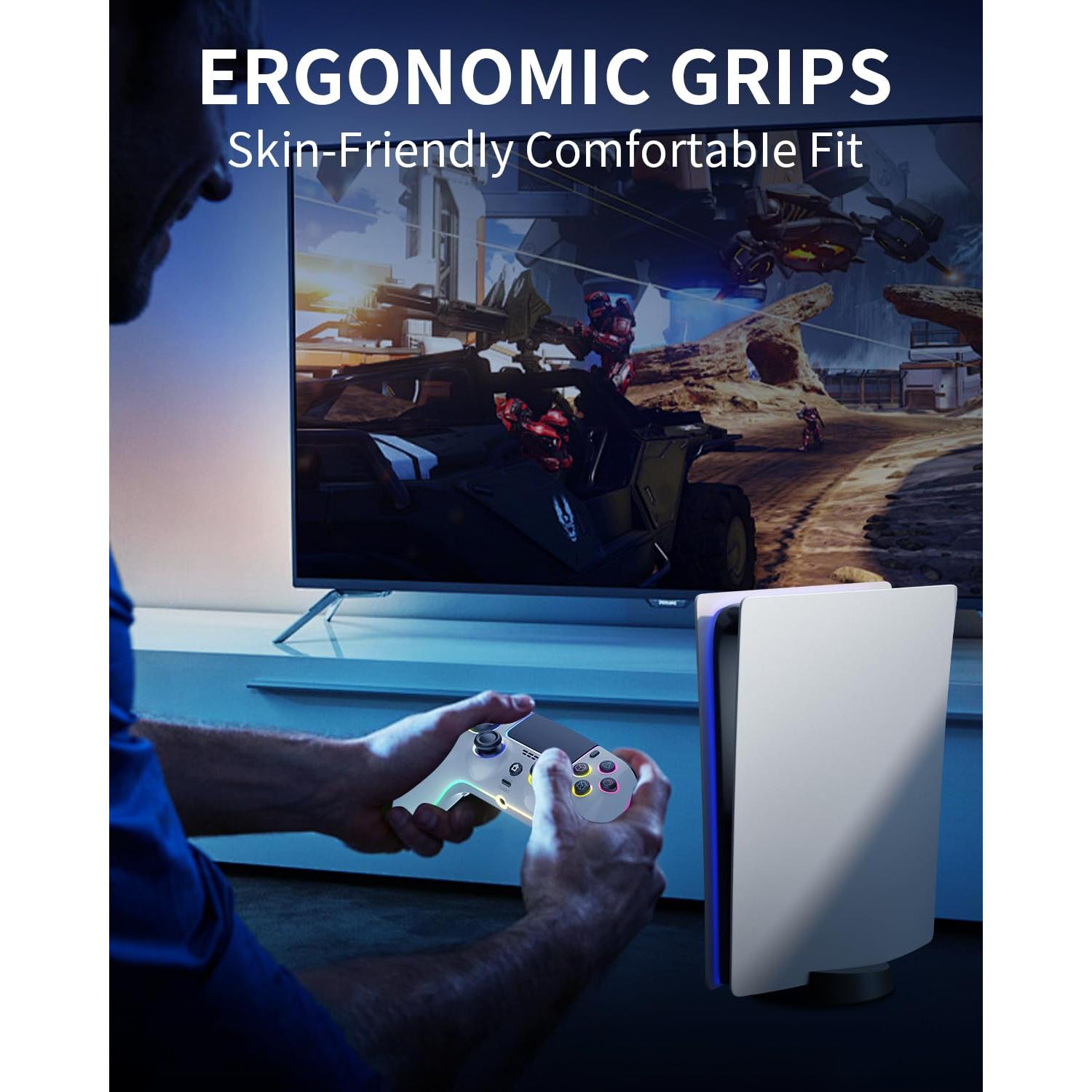 Controlador Inalámbrico ThinTree para PS5/Pro/Slim/PC, RGB