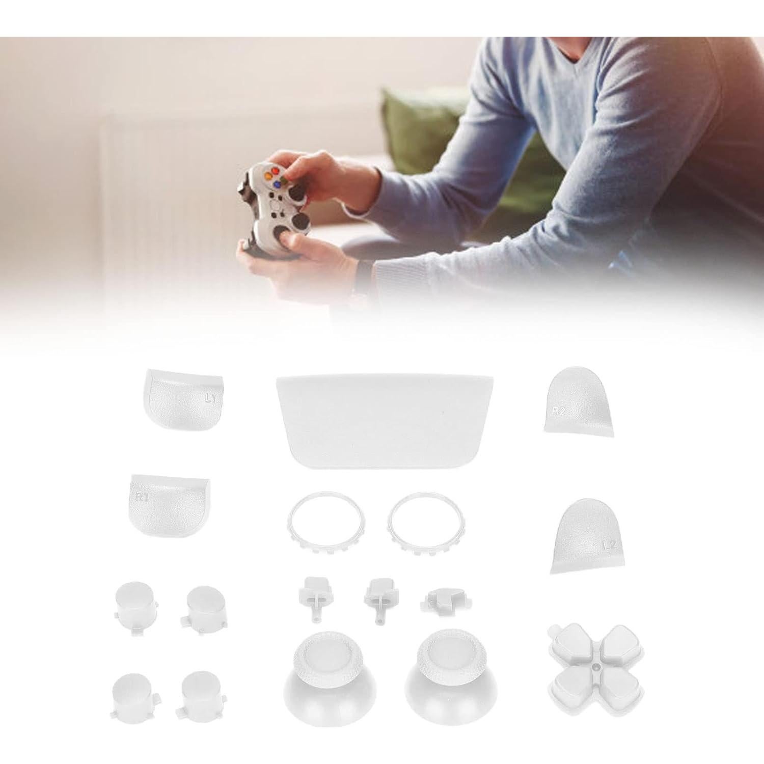 Juego de Reemplazo para Controlador PS5 Kafuty - Botones y Joysticks