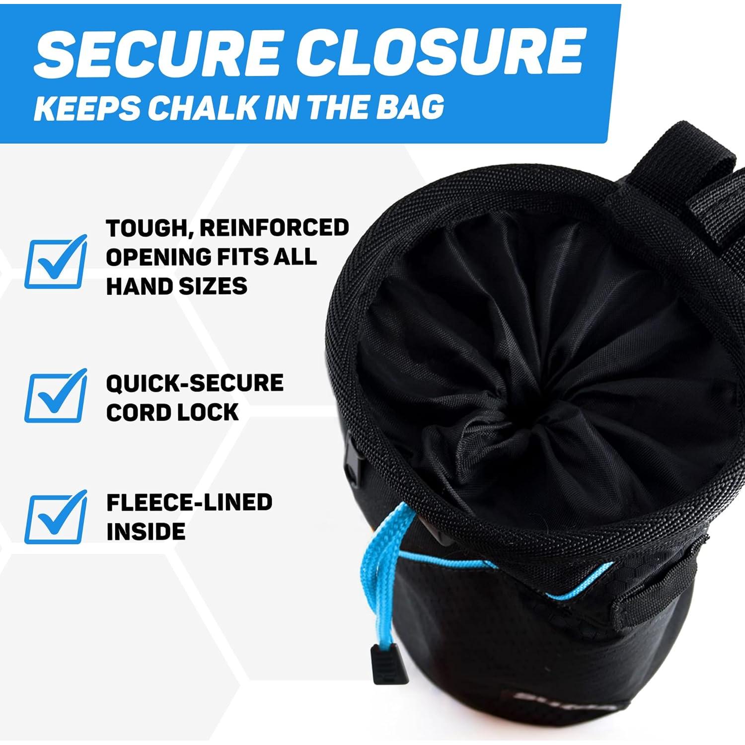 Bolsa de Tiza Sukoa Azul con 3 Bolsillos y Cinturón