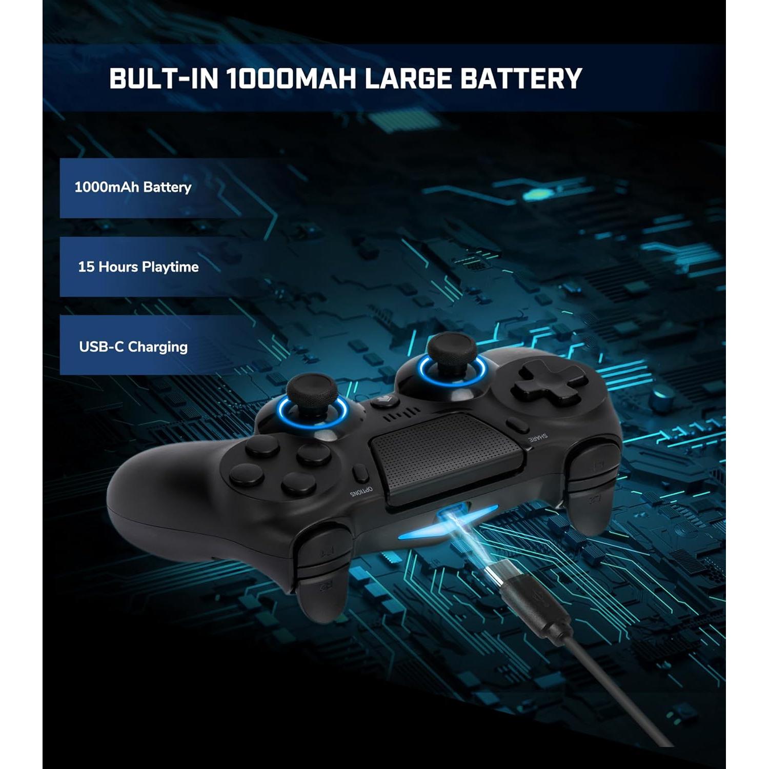 Controlador Inalámbrico TJPD para PS4/Pro/Slim/PC - Paquete de 2