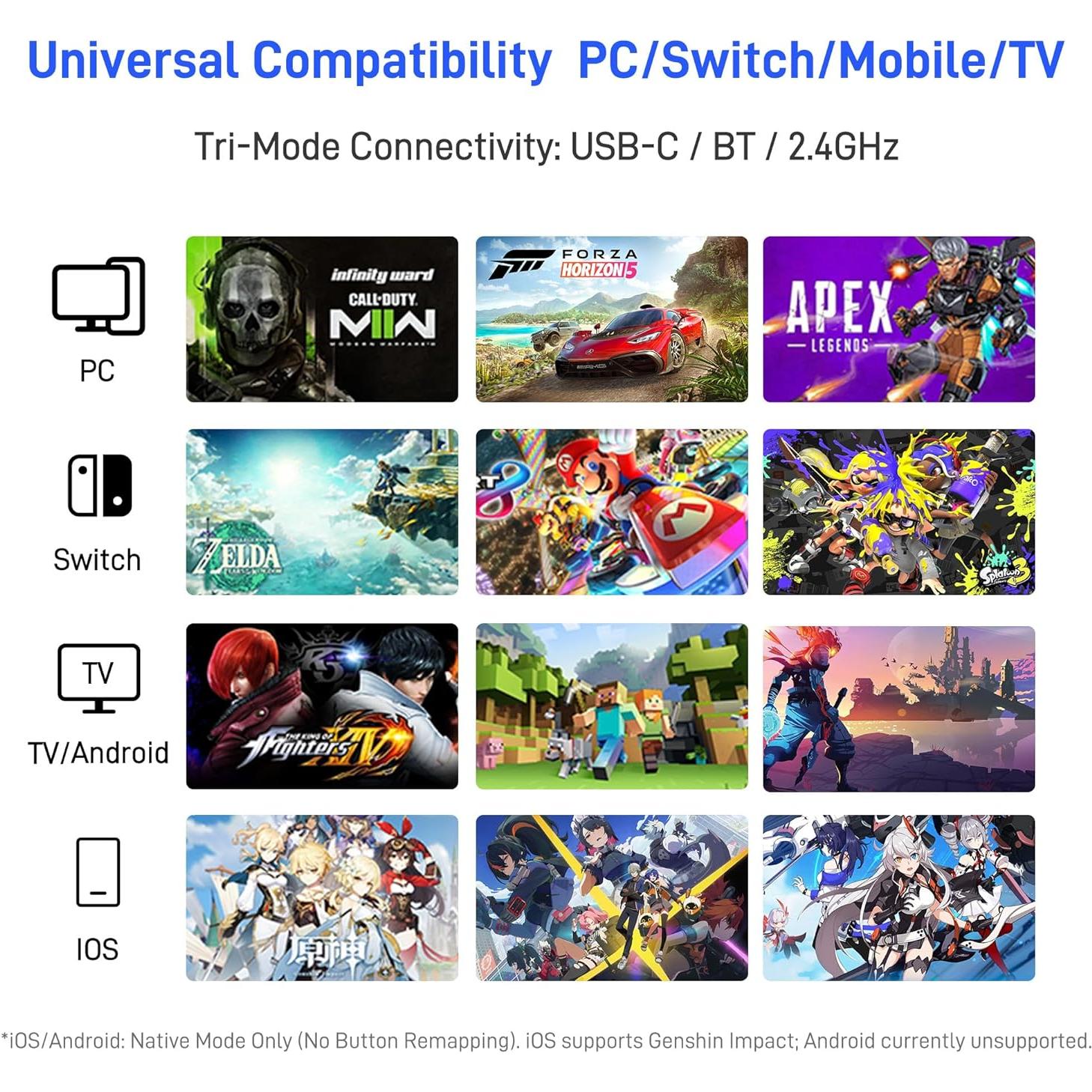 Controlador Inalámbrico FLYDIGI Apex 5 para PC y Móvil