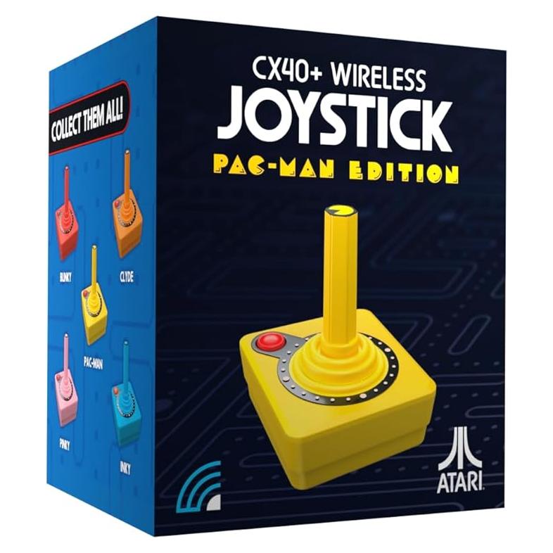 Joystick Inalámbrico Atari CX40+ Edición PAC-MAN Amarillo