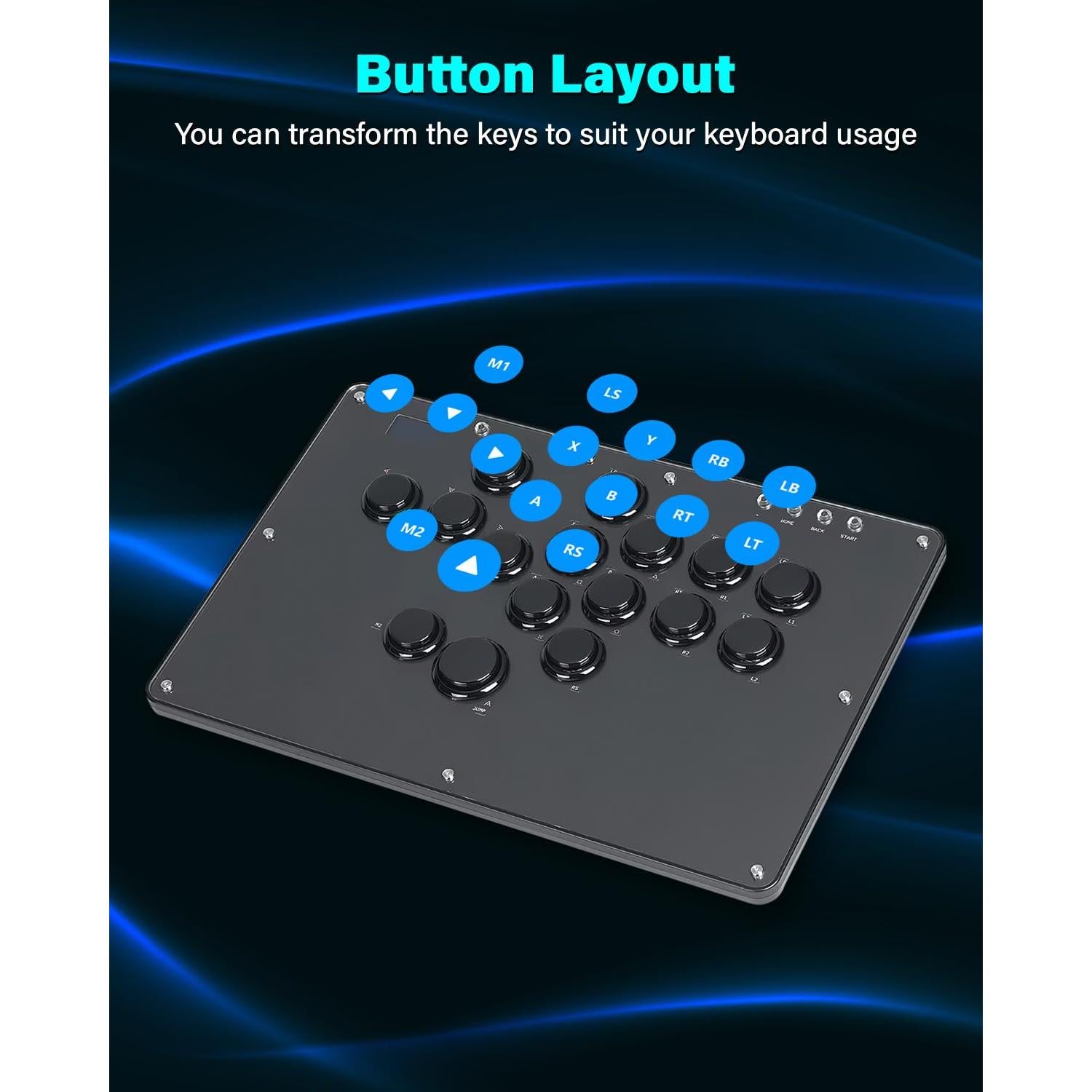 Controlador Arcade Sehawei U16 con RGB y Funciones Turbo