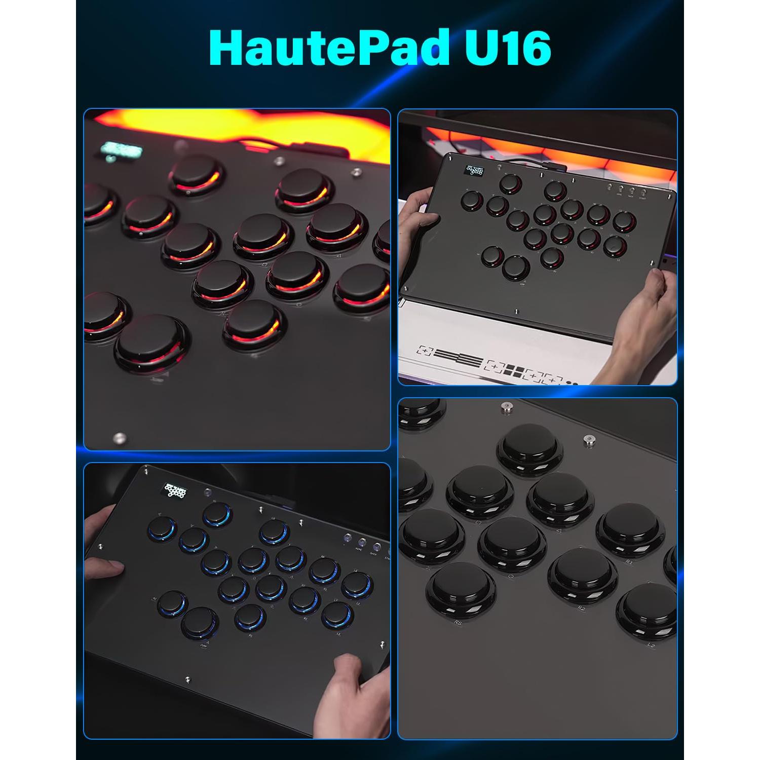 Controlador Arcade Sehawei U16 con RGB y Funciones Turbo