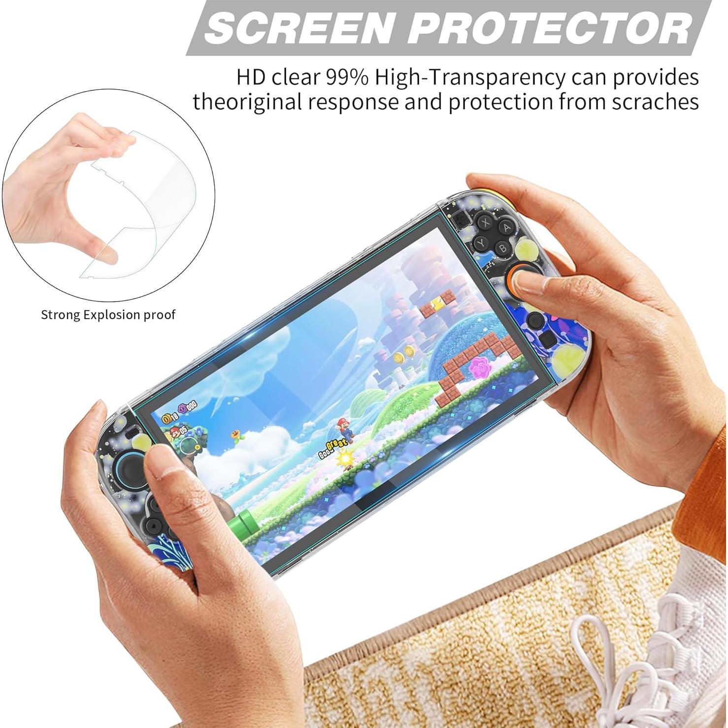 Funda Protectora Colorida RHOTALL para Nintendo Switch 2