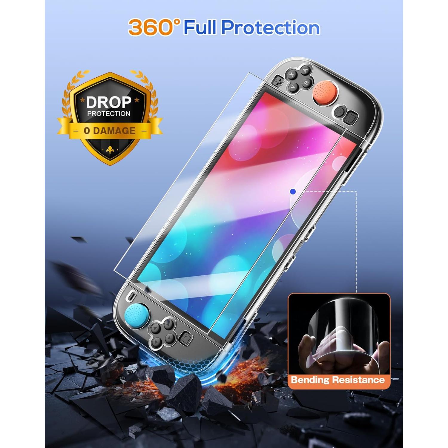 Funda Protectora FYOUNG para Nintendo Switch 2 - Transparente