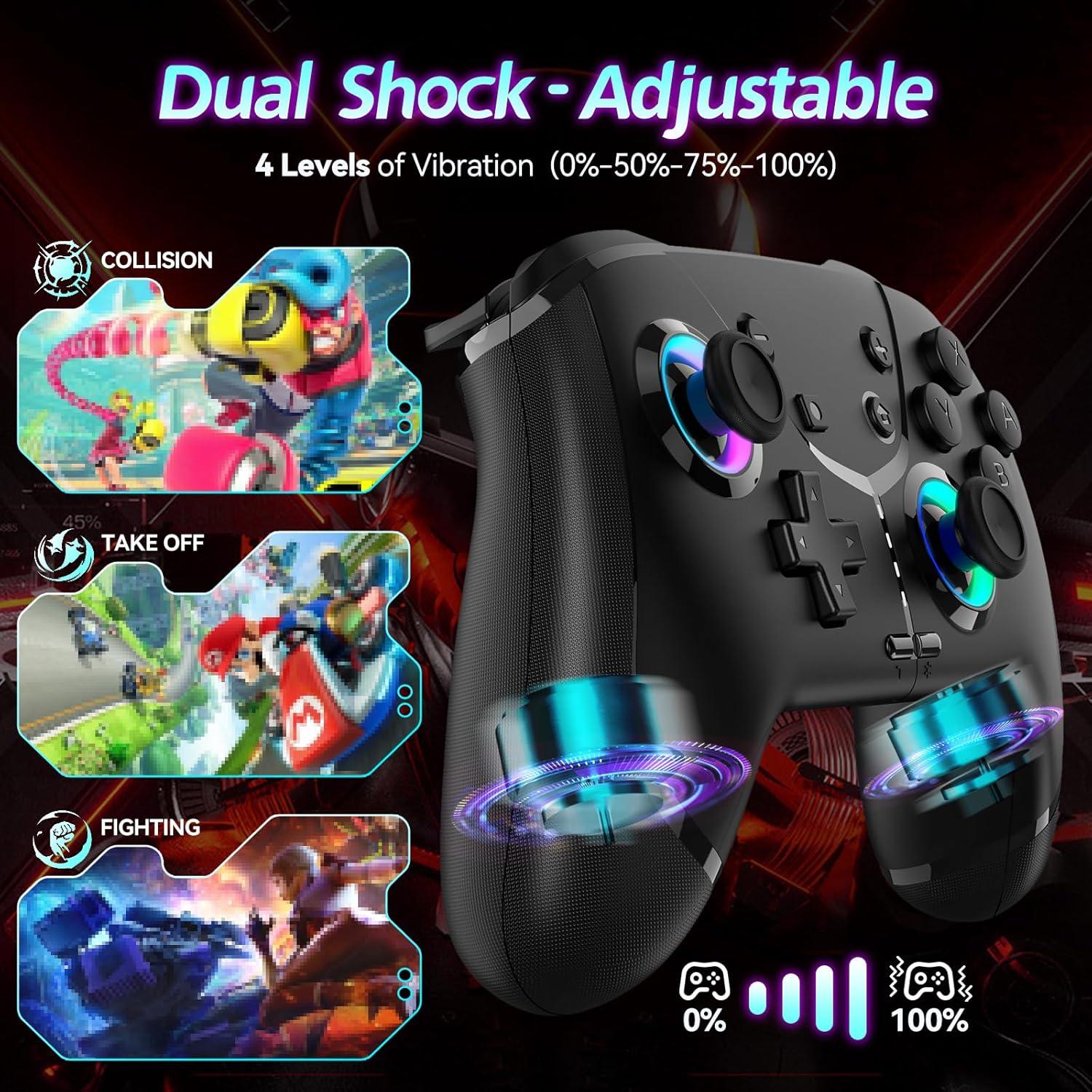 Controlador Pro Inalámbrico Ligame para Nintendo Switch 2/Lite/OLED