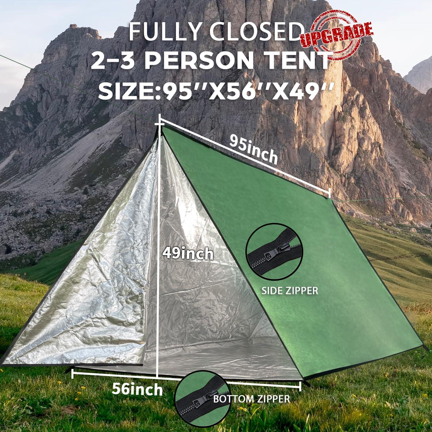Carpa de Emergencia LYN Extra Grande Impermeable 208x91 cm
