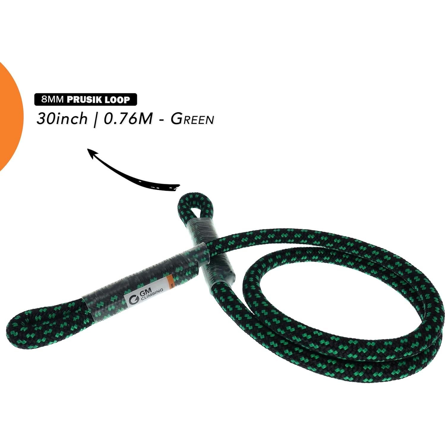 Cuerda Prusik 8mm GM CLIMBING 30cm y 45cm Ojo Cosido