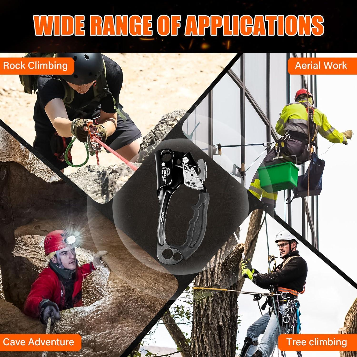 Ascensor de Mano AOKWIT Aluminio Ergonómico 19 cm para Escalada