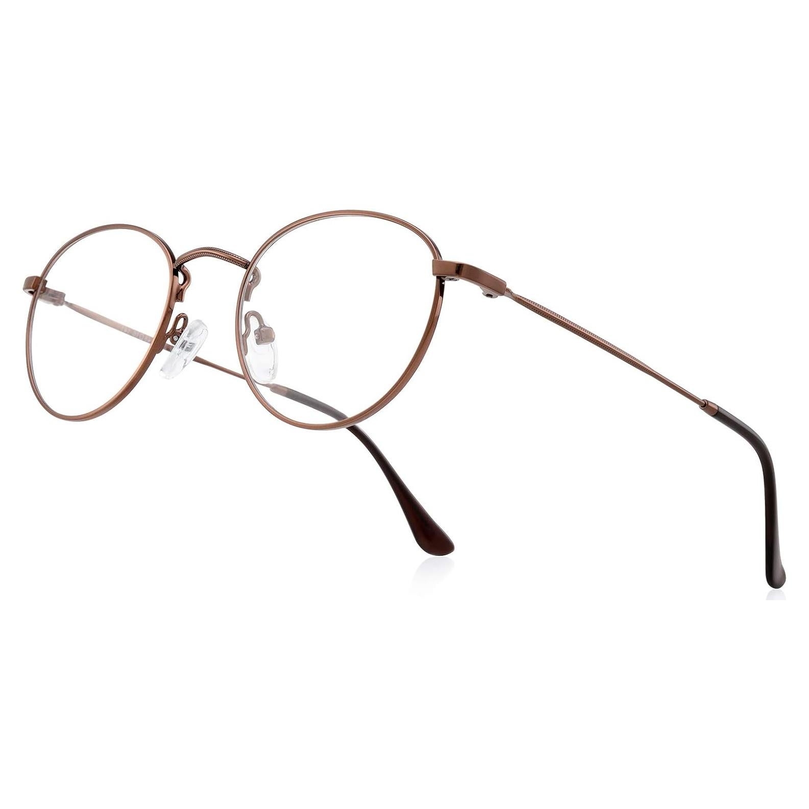 Gafas de lectura metálicas anti luz azul 2.75x para hombres y mujeres