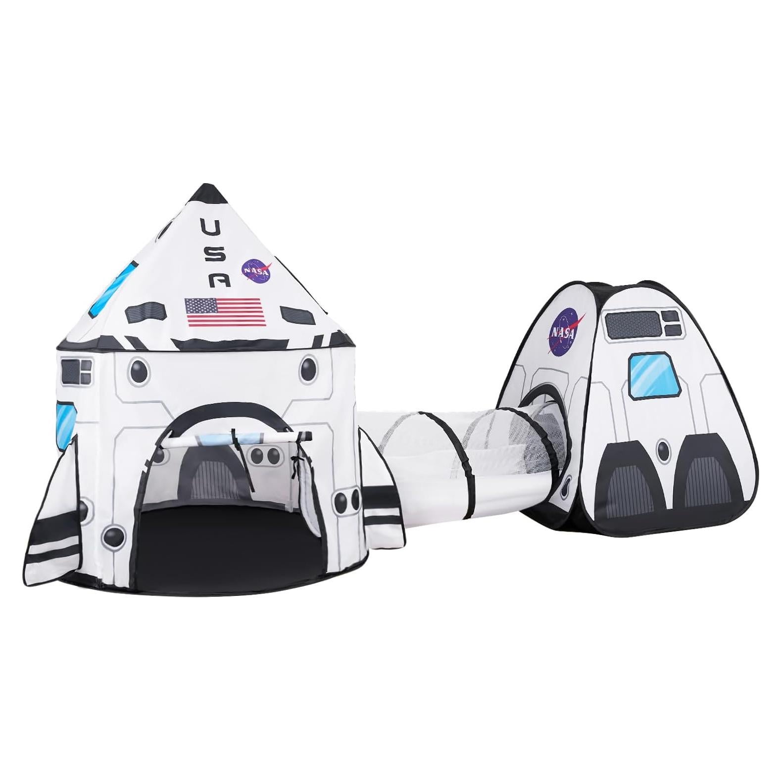 Carpa de Juego JOYIN Cohete Blanco con Túnel 2,01 kg