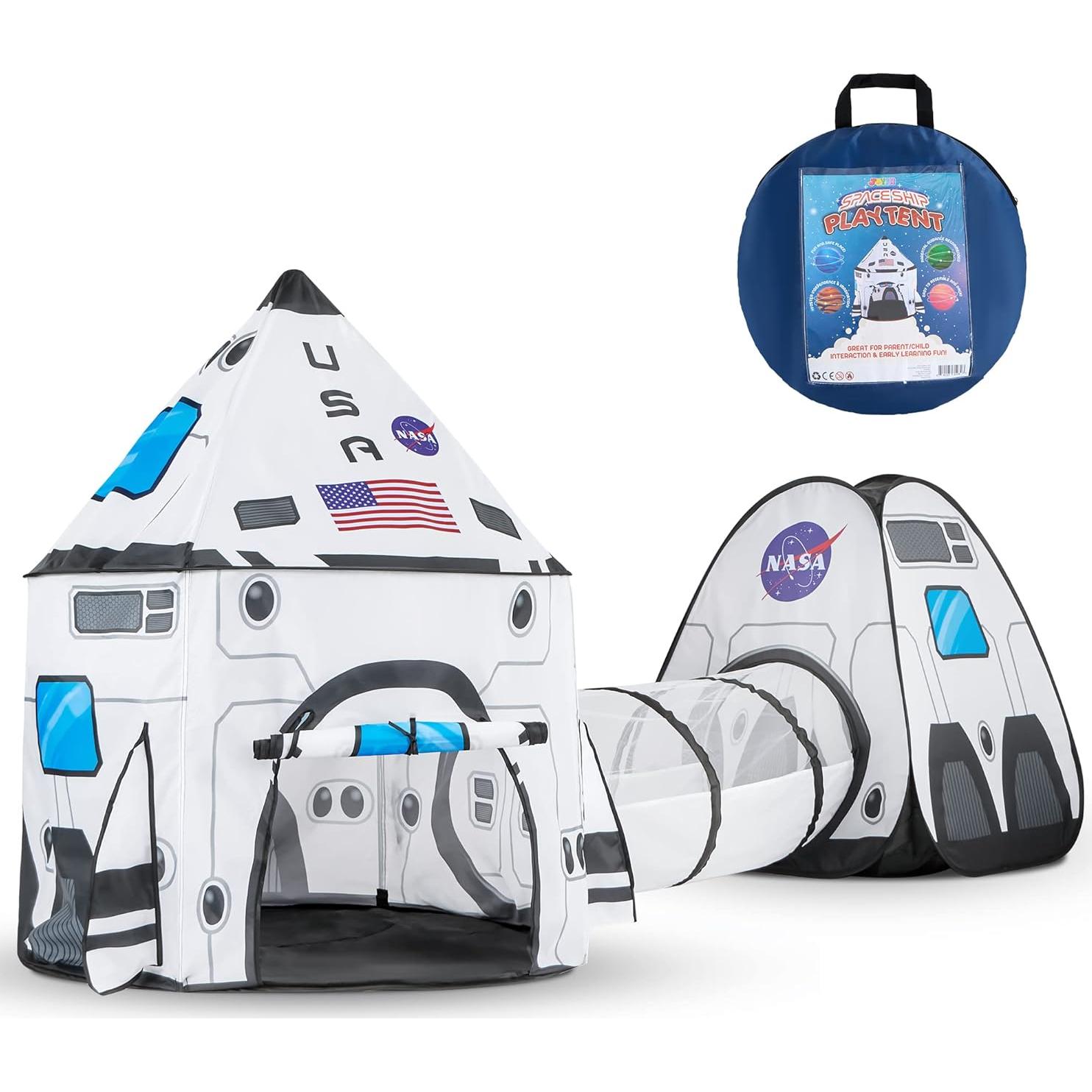 Carpa de Juego JOYIN Cohete Blanco con Túnel 2,01 kg