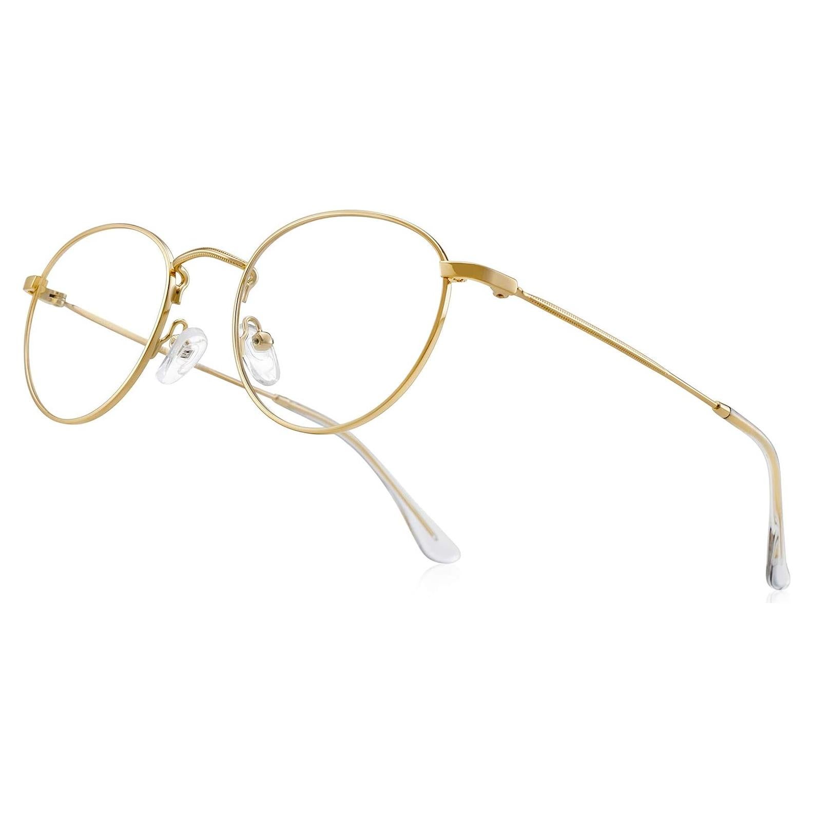Gafas de lectura metálicas oro 2.75x anti luz azul