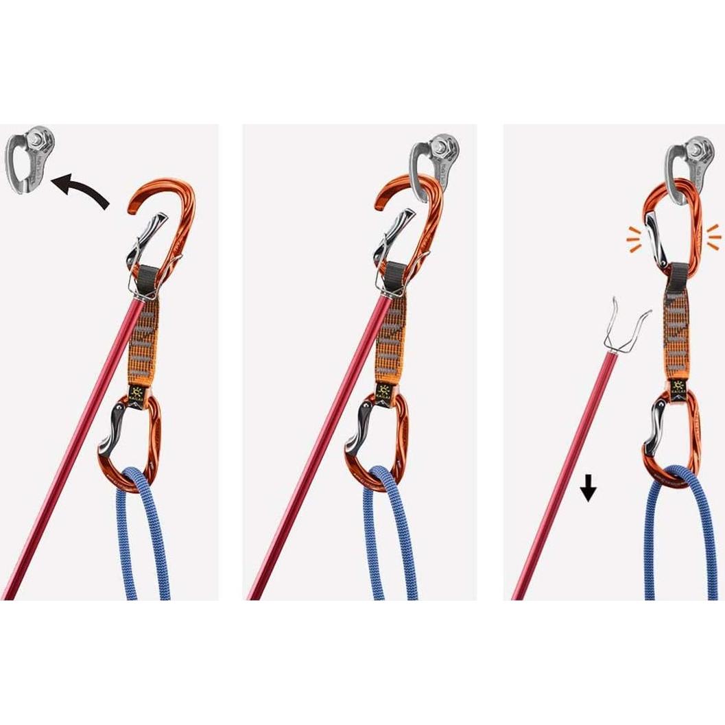 KAILAS Palo Extensible para Escalada 245 cm Azul