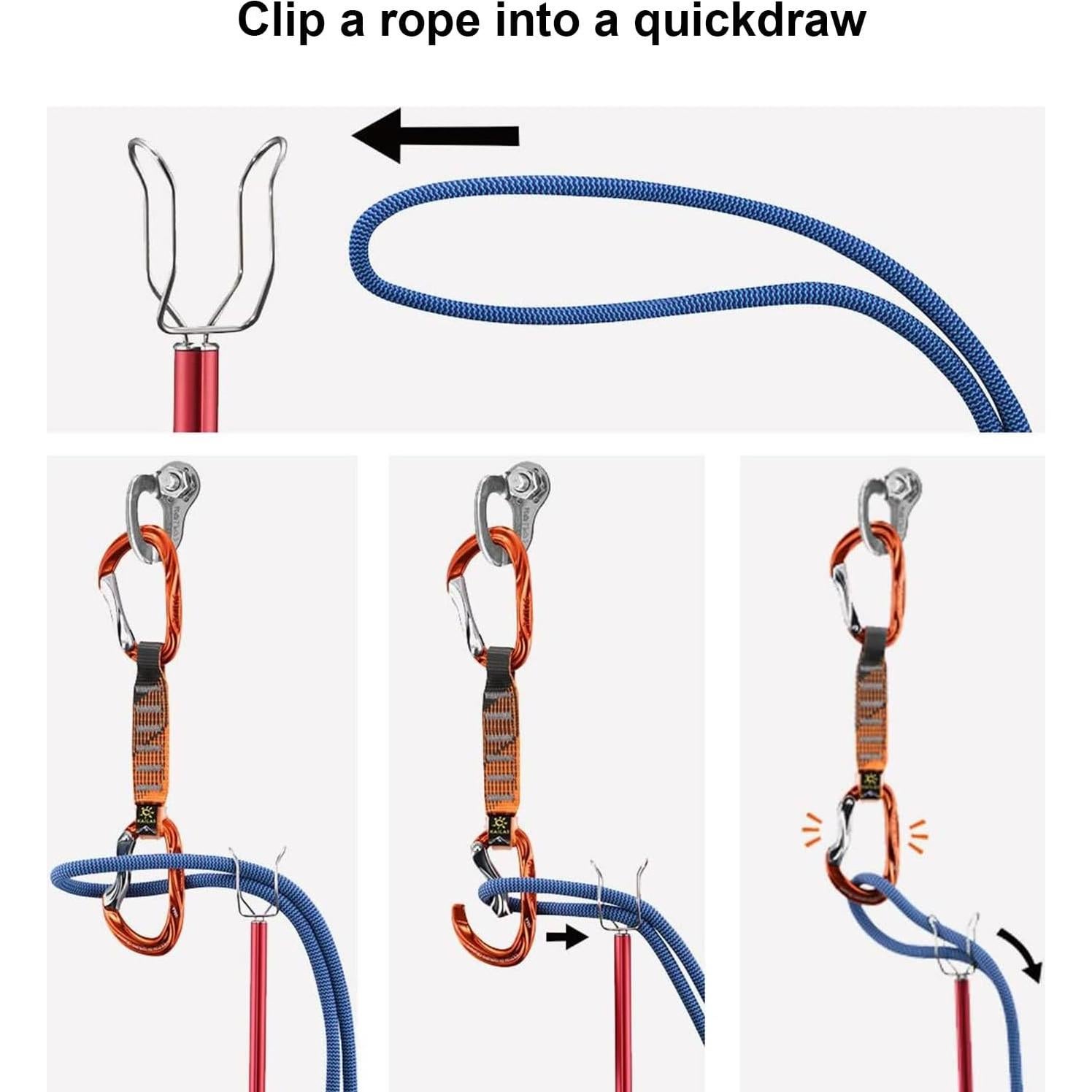 KAILAS Palo Extensible para Escalada 245 cm Azul