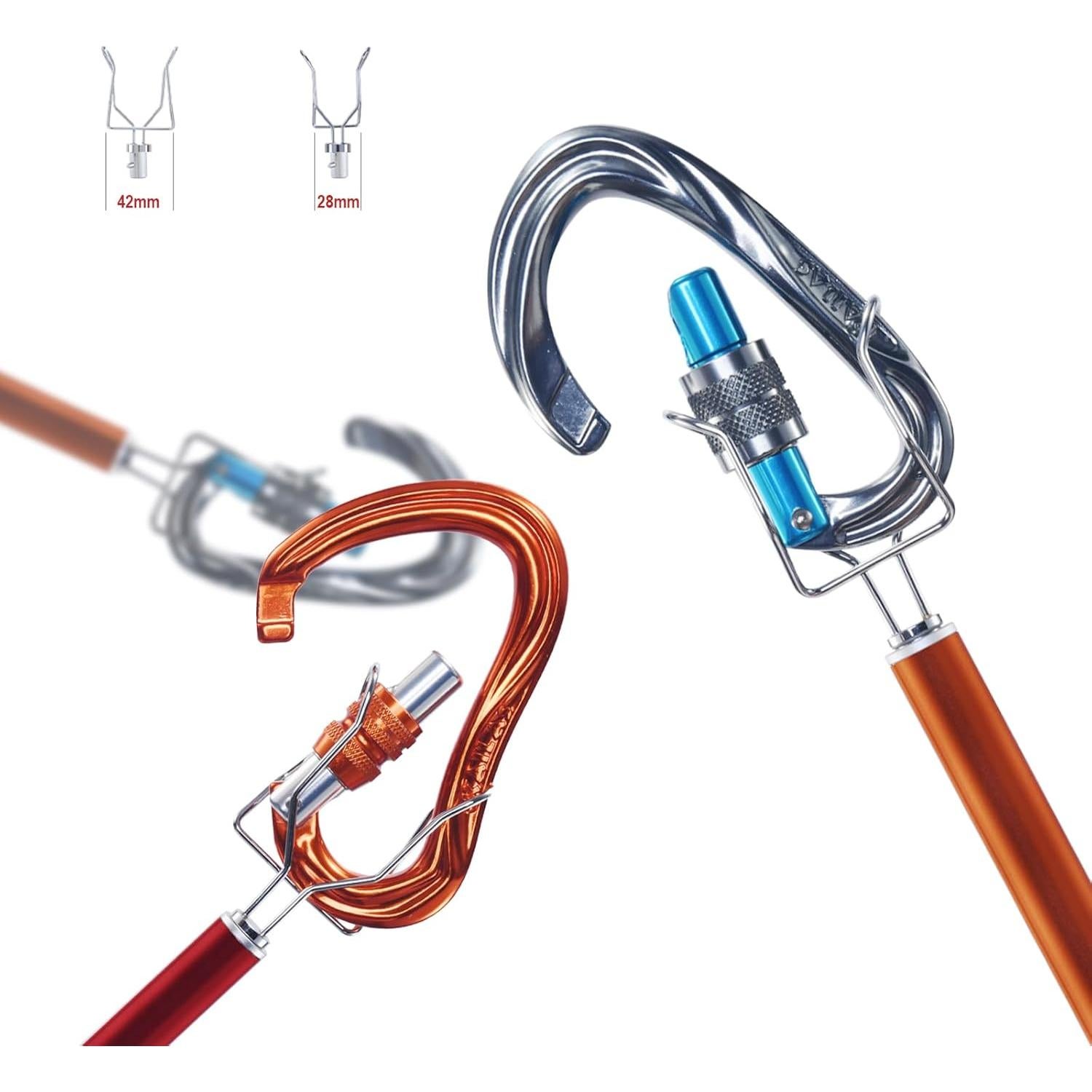 KAILAS Palo Extensible para Escalada 245 cm Azul