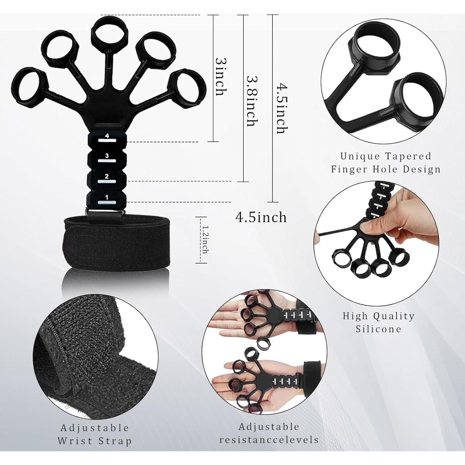 Kit de Entrenadores de Fuerza de Mano ZKFKJXOXO - 5 Piezas