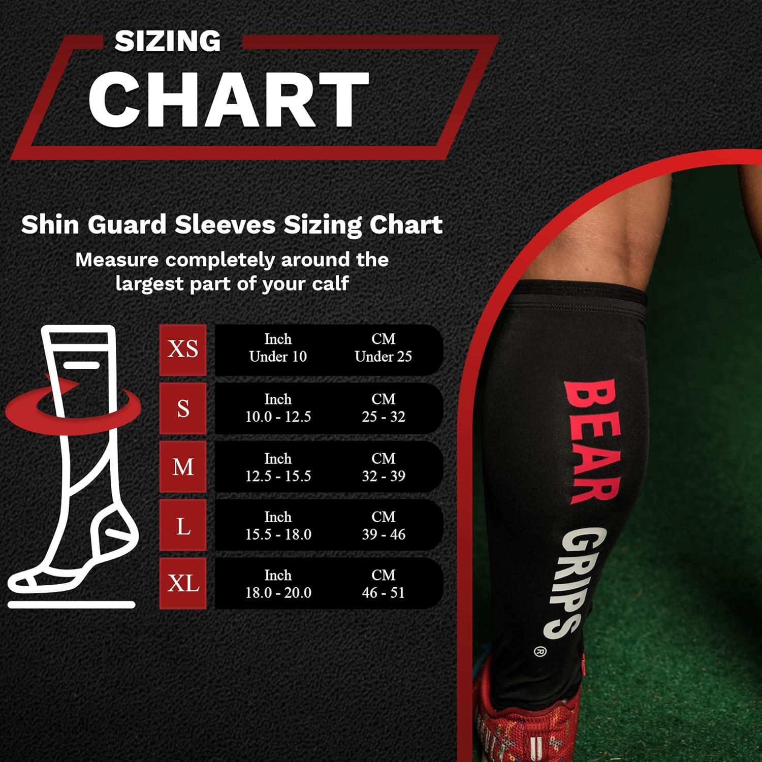 Protectores de espinillas Bear Grips - Neopreno para gimnasio