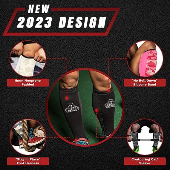 Protectores de espinillas Bear Grips - Neopreno para gimnasio