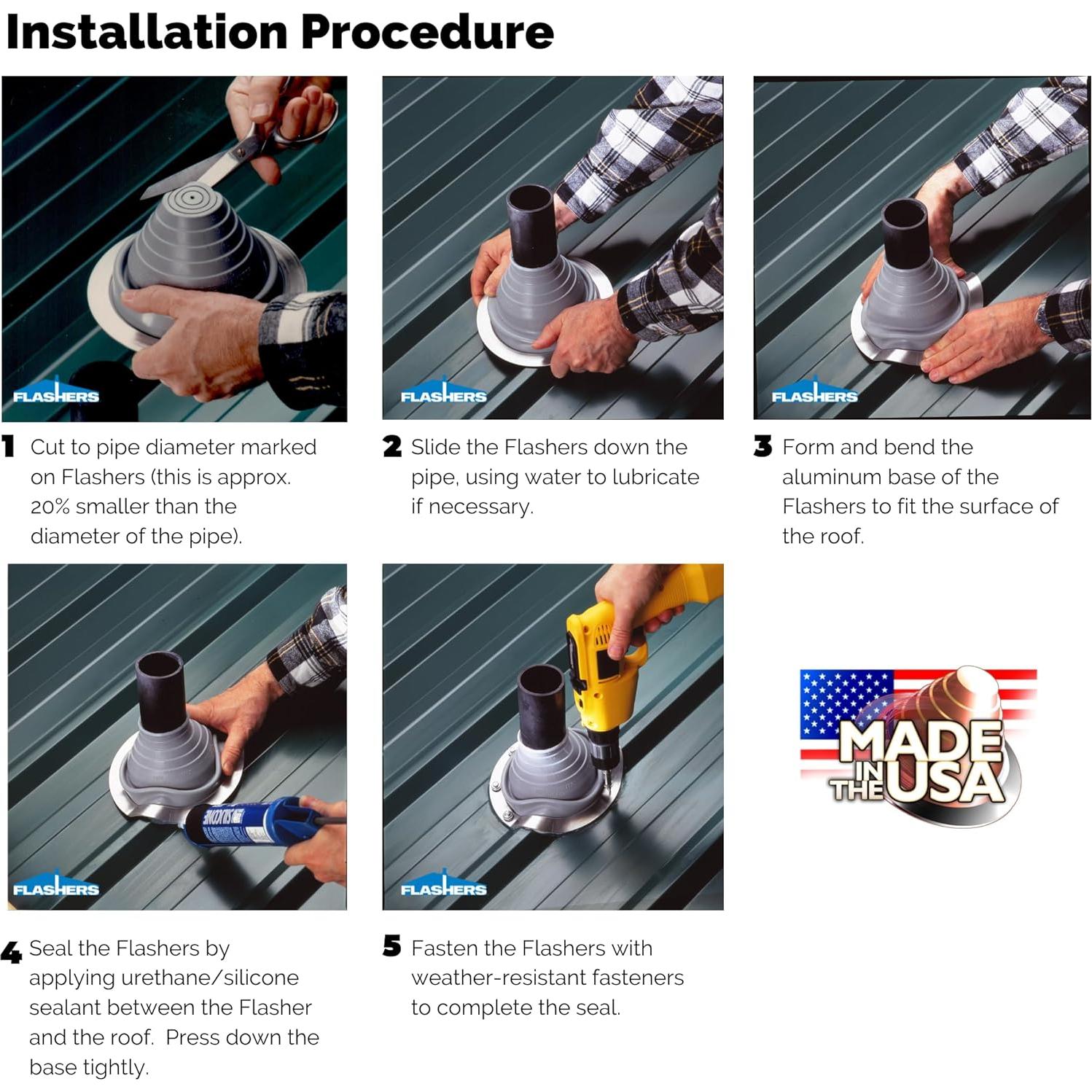 Bota de Tubería Flexible Flashers #8 Silicona 0.84 kg