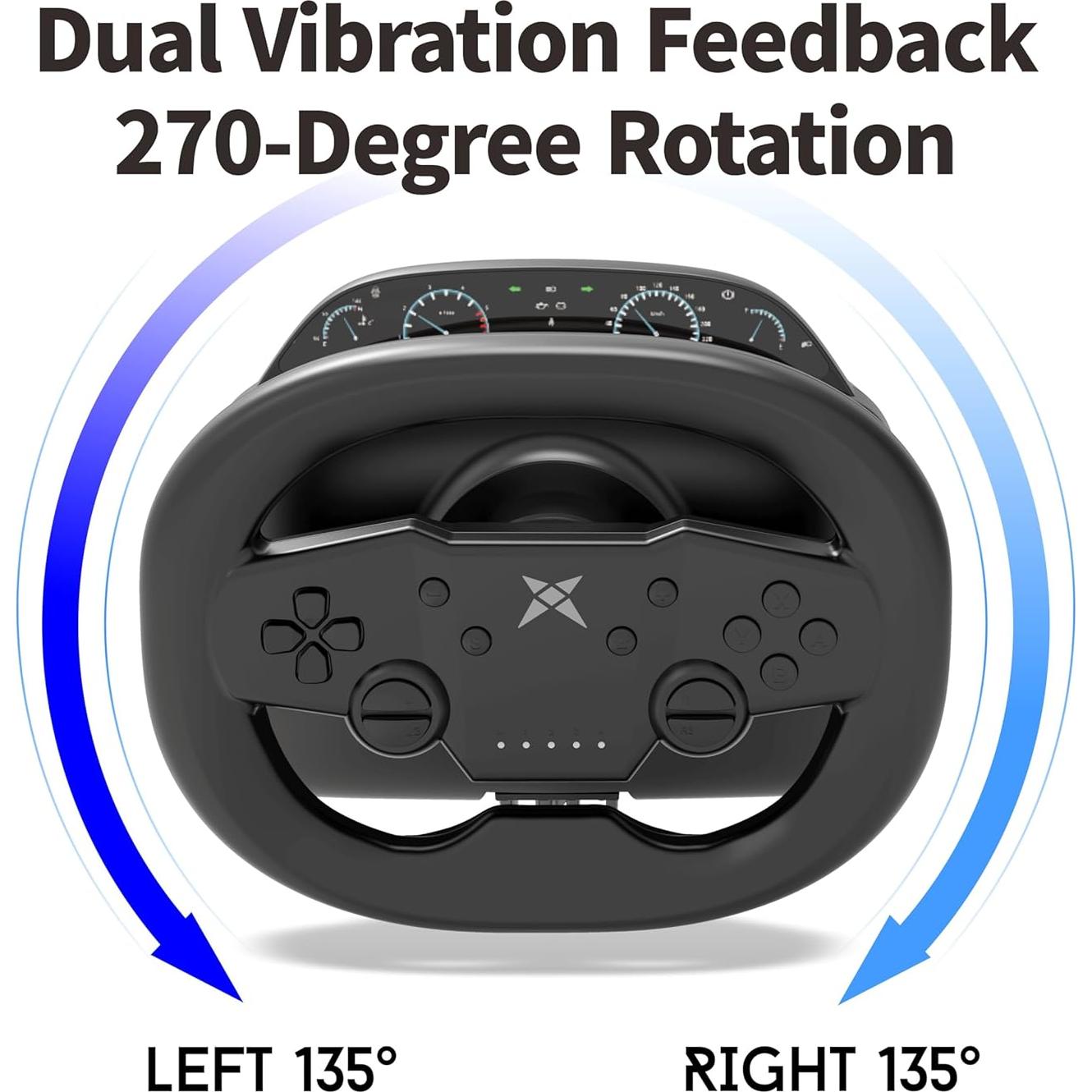 Volante de Juego DOYO KT820D Inalámbrico 270° para PS4/PC